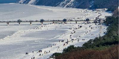 Польское побережье Балтийского моря впервые замерзло за много лет - nv.ua - Украина - Польша - Приморье край - Балтийское Море