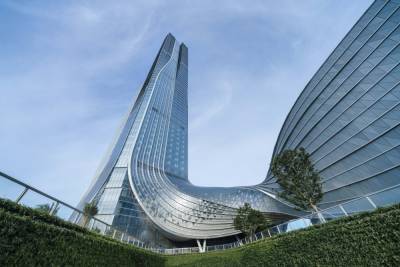 Спиральный небоскреб: в Китае построили фантастический международный финансовый центр – фото - 24tv.ua - Гонконг - Макао