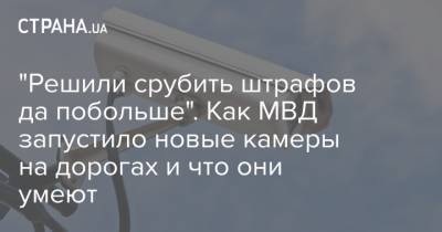 "Решили срубить штрафов да побольше". Как МВД запустило новые камеры на дорогах и что они умеют - strana.ua - Киев