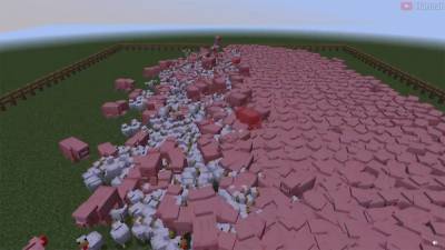 Свиньи или куры: геймер устроил масштабную и непредсказуемую битву в видеоигре Minecraft – видео - 24tv.ua
