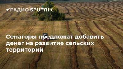 Сенаторы предложат добавить денег на развитие сельских территорий - smartmoney.one - Россия