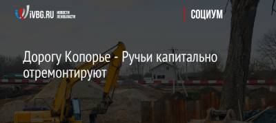 Дорогу Копорье — Ручьи капитально отремонтируют - ivbg.ru - Ленинградская обл.