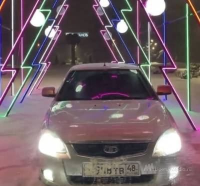 Липчанин оштрафован за новогоднюю фотосессию автомобиля - lipetskmedia.ru - Липецкая обл.
