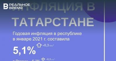 В Татарстане инфляция ускорилась до 5,1% - realnoevremya.ru - респ. Татарстан