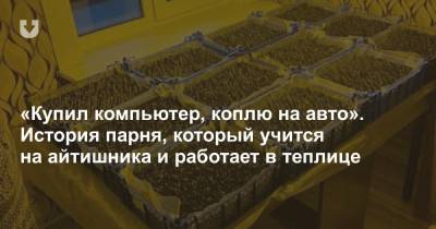 «Купил компьютер, коплю на авто». История парня, который учится на айтишника и работает в теплице - news.tut.by