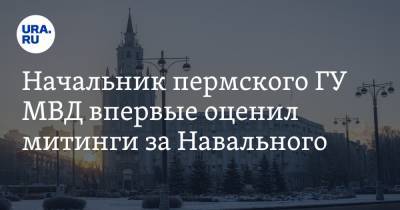 Алексей Навальный - Начальник пермского ГУ МВД впервые оценил митинги за Навального - ura.news - Пермь - Пермский край