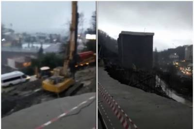 В Сочи в результате оползня обрушилась часть дороги - kuban.mk.ru - Сочи