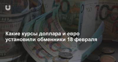 Какие курсы доллара и евро установили обменники 18 февраля - news.tut.by - Белоруссия