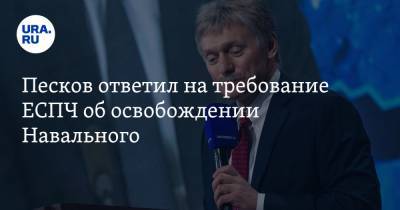 Алексей Навальный - Мария Захарова - Дмитрий Песков - Песков ответил на требование ЕСПЧ об освобождении Навального - ura.news
