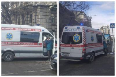 Скорые попали в аварию в Одессе, видео: "одна везла женщину с младенцем" - odessa.politeka.net - Одесса