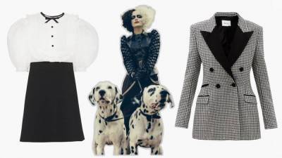 Эмма Стоун - Энн Хэтэуэй - Круэлла Де Виль — самый модный персонаж 2021 года. Как повторить ее черно-белые образы - skuke.net - Лондон