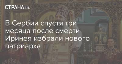 В Сербии спустя три месяца после смерти Иринея избрали нового патриарха - strana.ua - Сербия - Белград