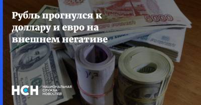Рубль прогнулся к доллару и евро на внешнем негативе - nsn.fm - США