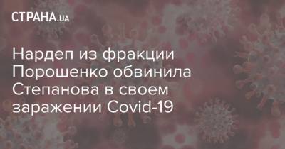 Ирина Геращенко - Максим Степанов - Нина Южанина - Нардеп из фракции Порошенко обвинила Степанова в своем заражении Covid-19 - strana.ua