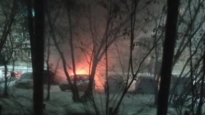Рано утром в Тюмени на Ветеранов труда сгорела иномарка - nashgorod.ru - Тюмень