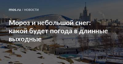 Мороз и небольшой снег: какой будет погода в длинные выходные - mos.ru