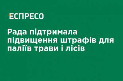 Рада поддержала повышение штрафов для поджигателей травы и лесов - ru.espreso.tv