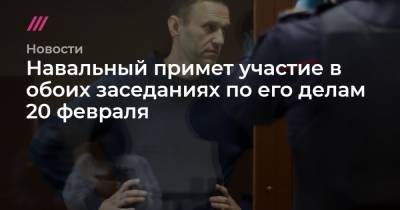 Игнат Артеменко - Навальный примет участие в обоих заседаниях по его делам 20 февраля - tvrain.ru - Москва