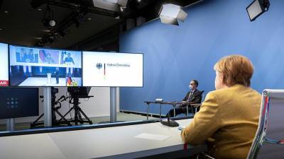 Ангела Меркель - Меркель и Макрон высказались о будущих отношениях с Россией - iz.ru - Москва - США