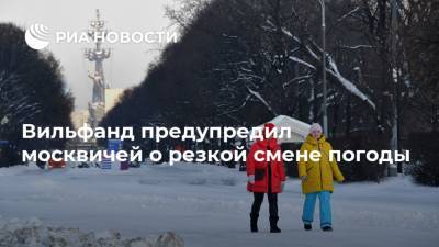 Роман Вильфанд - Вильфанд предупредил москвичей о резкой смене погоды - ria.ru - Москва - Россия