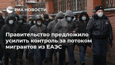 Правительство предложило усилить контроль за потоком мигрантов из ЕАЭС - ria.ru - Москва - Россия