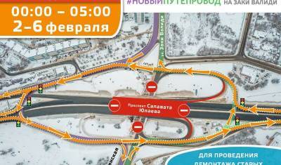 В Уфе снова перекроют часть дороги из-за ремонта путепровода - mkset.ru - Уфа