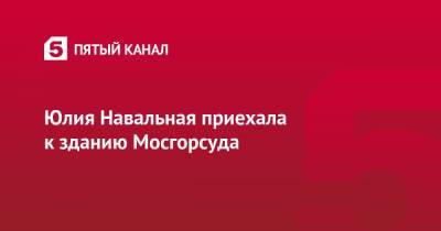 Алексей Навальный - Юлия Навальная - Юлия Навальная приехала к зданию Мосгорсуда - 5-tv.ru