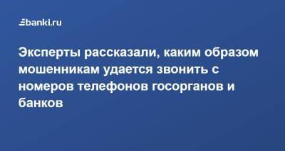 Александр Баранов - Эксперты рассказали, каким образом мошенникам удается звонить с номеров телефонов госорганов и банков - smartmoney.one - Россия