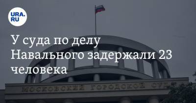Алексей Навальный - У суда по делу Навального задержали 23 человека. Фото - ura.news