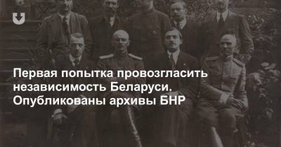 Первая попытка провозгласить независимость Беларуси. Опубликованы архивы БНР - news.tut.by - Белоруссия