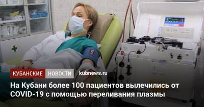 Олег Дерипаска - На Кубани более 100 пациентов вылечились от COVID-19 с помощью переливания плазмы - kubnews.ru - Краснодар