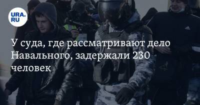 Алексей Навальный - У суда, где рассматривают дело Навального, задержали 230 человек. Фоторепортаж - ura.news