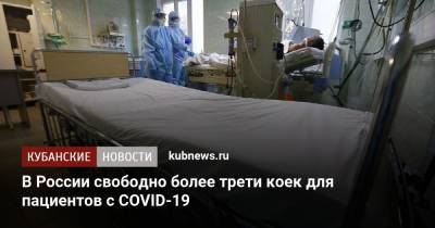 Михаил Мурашко - В России свободно более трети коек для пациентов с COVID-19 - kubnews.ru - Краснодарский край