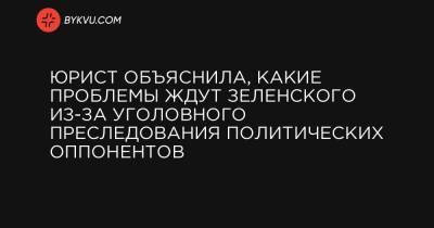 Виктор Шокин - Андрей Деркач - Юрист объяснила, какие проблемы ждут Зеленского из-за уголовного преследования политических оппонентов - bykvu.com - США