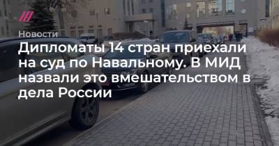 Владимир Путин - Мария Захарова - Дмитрий Песков - Дипломаты 14 стран приехали на суд по Навальному. В МИД назвали это вмешательством в дела России - tvrain.ru - Австрия - Норвегия - США - Англия - Швейцария - Швеция - Литва - Канада - Чехия - Голландия - Латвия