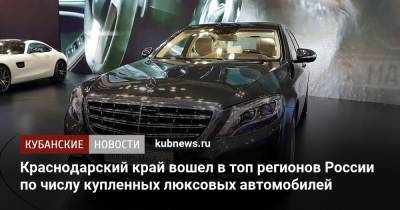 Aston Martin - Краснодарский край вошел в топ регионов России по числу купленных люксовых автомобилей - kubnews.ru - Москва - Санкт-Петербург - Краснодарский край - Московская обл.