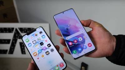 Кто крепче: Galaxy S21 Ultra и iPhone 12 Pro Max испытали в дроп-тесте - 24tv.ua