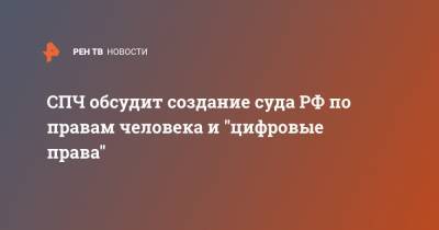 Валерий Фадеев - СПЧ обсудит создание суда РФ по правам человека и "цифровые права" - ren.tv