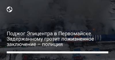 Поджог Эпицентра в Первомайске. Задержанному грозит пожизненное заключение – полиция - liga.net - Первомайск