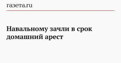 Алексей Навальный - Ив Роше - Навальному зачли в срок домашний арест - gazeta.ru