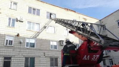 Автолестница помогла спасателям вызволить жителей горящего дома в Пензенской области - riafan.ru - Пензенская обл.