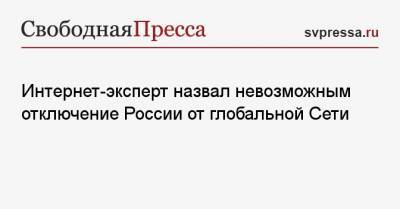 Дмитрий Медведев - Интернет-эксперт назвал невозможным отключение России от глобальной Сети - svpressa.ru