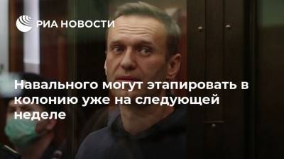 Владимир Путин - Алексей Навальный - Навального могут этапировать в колонию уже на следующей неделе - ria.ru - Москва - Россия
