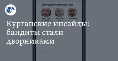 Курганские инсайды: бандиты стали дворниками - ura.news