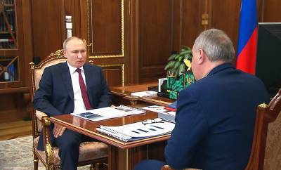 Владимир Путин - Дмитрий Рогозин - "Роскосмос" полностью выполнил гособоронзаказ в 2020 году - tvc.ru