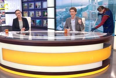 Звездой интернета стала уборщица "Суспільного", которая вышла в прямой эфир - kp.ua