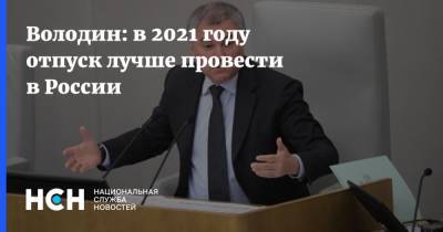 Вячеслав Володин - Дмитрий Горин - Володин: в 2021 году отпуск лучше провести в России - nsn.fm - Кипр