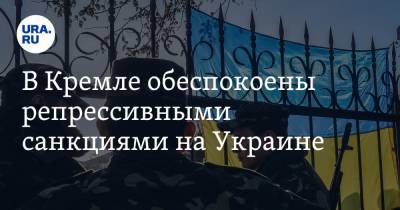 Владимир Зеленский - Дмитрий Песков - В Кремле обеспокоены репрессивными санкциями на Украине - ura.news