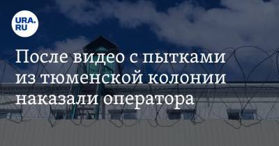 После видео с пытками из тюменской колонии наказали оператора - ura.news - Тюмень - Тюменская обл.