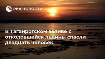 Ирина Волк - В Таганрогском заливе с отколовшейся льдины спасли двадцать человек - ria.ru - Москва - Россия - Ростовская обл.